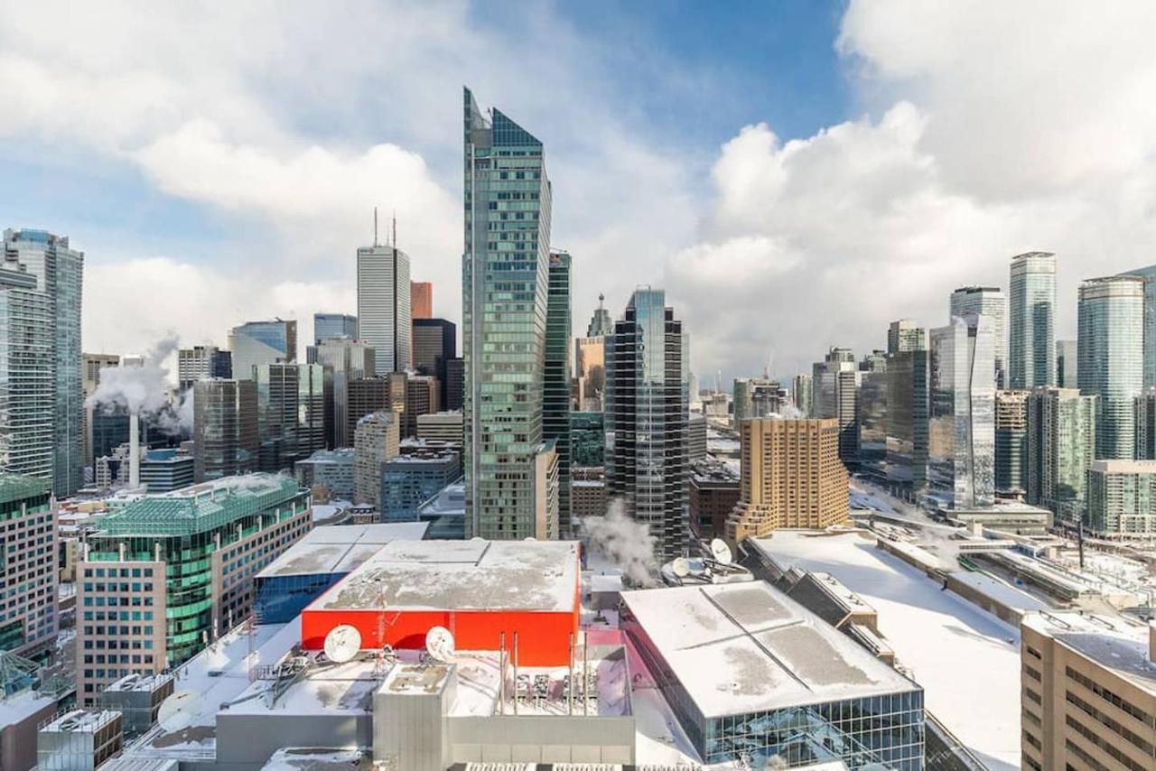 Stunning Views Of Downtown - Luxury High Rise With King Bed! Toronto Exterior photo