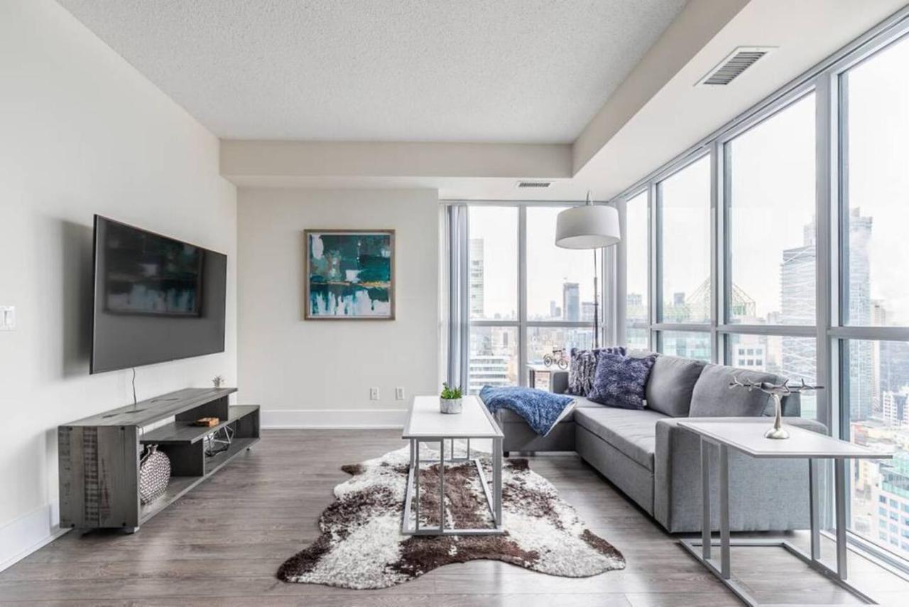 Stunning Views Of Downtown - Luxury High Rise With King Bed! Toronto Exterior photo